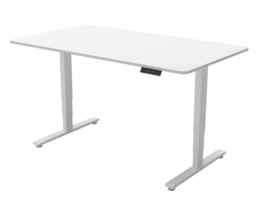 Electric Standing Desk Height-Adjustable Table (White frame)